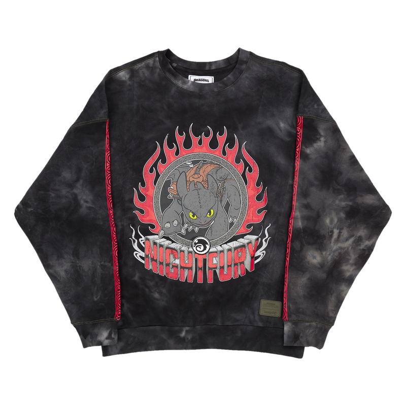 How To Train Your Dragon Night Fury Crewneck Sweatshirt