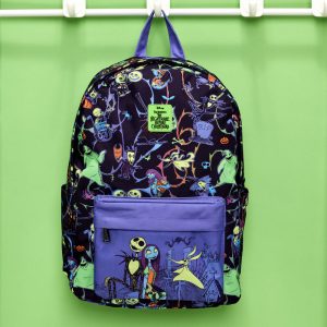 Nightmare Before Christmas Neon Glow All-Over Print Nylon Full-Size Backpack