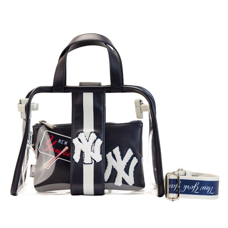 MLB NY Yankees Clear Tote Crossbody Stadium Bag with Pouch&nbsp;