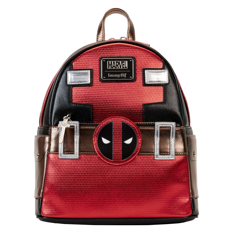 Marvel Metallic Deadpool Cosplay Mini Backpack