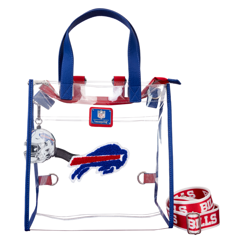 NFL Buffalo Bills Clear Convertible Backpack & Tote Crossbody Stadium Bag