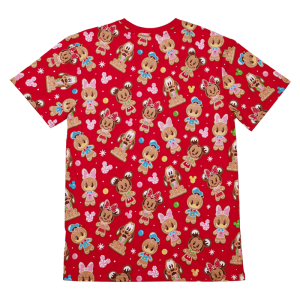 Mickey & Friends Gingerbread Cookie All-Over Print Unisex Tee&nbsp;