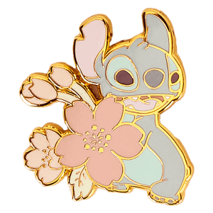 Stitch & Angel Cherry Blossom Mystery Box Pin