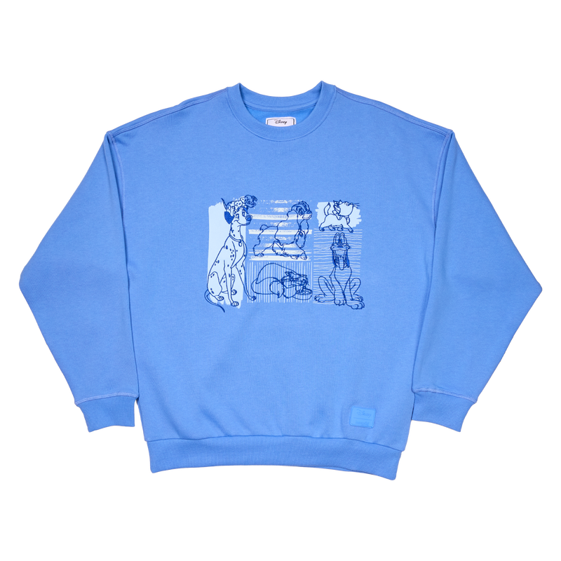 Disney Dogs & Cats Oversized Unisex Crewneck Sweatshirt