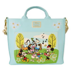 Mickey & Friends Exclusive Park Day Convertible Backpack & Tote Crossbody Bag