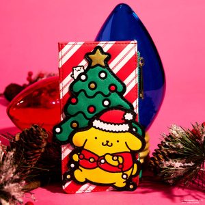 Sanrio Exclusive Pompompurin Santa Hat Large Card Holder